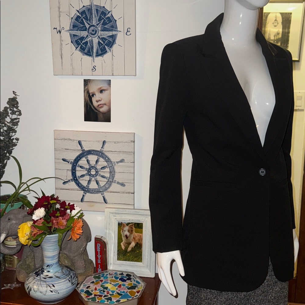 NWT Liverpool size XS boyfriend blazer Classic Black Women's Blazer
